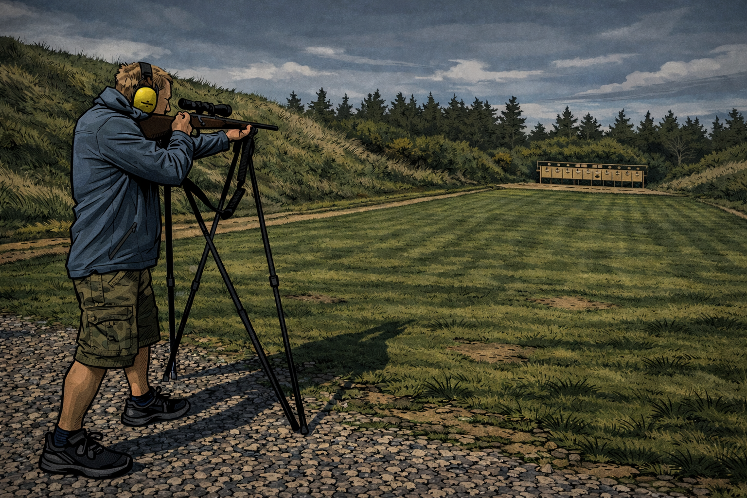 Obligatorisk riffelskydeforløb