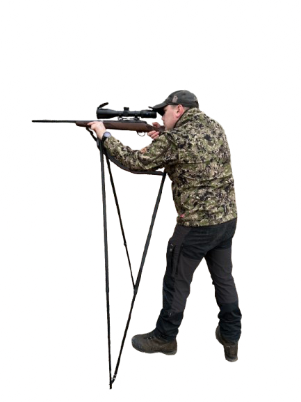 Stående skydestilling med anlæg